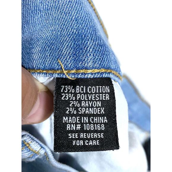 RSQ Slim Straight Whiskered Jeans Mens 31x30 Stretch Normcore Capsule Casual Y2K - Picture 8 of 10